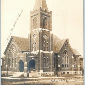 c1908 Farmington, MO Church RPPC St Paul Lutheran Kahn's Real Photo Missouri A13 