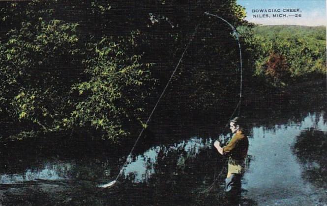 Michigan Niles Fishing In Dowagiac Creek