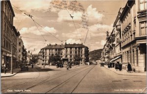 Norway Oslo Valkyrie Plass Vintage RPPC C074