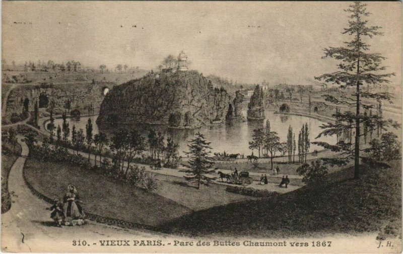 CPA PARIS 19e Buttes-Chaumont vers 1867 (34404)