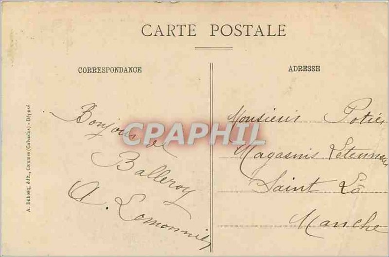 Old Postcard Chateaux Calvados Balleroy Le Chateau and den Pavilion