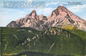 Berchtesgaden Konig Watzmann mit Familie mountains surrealism fantasy Germany