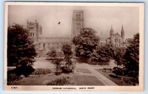 RPPC DURHAM Cathedral South Front England UK Postcard