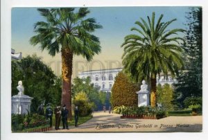 425994 ITALY PALERMO Giardino garibaldi Piazza Marina Vintage postcard