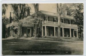 Woodlawn The Black House Ellsworth Maine 1950s postcard