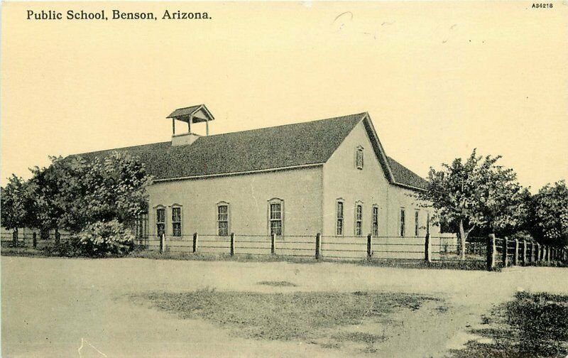 Benson Arizona Public School C-1910 Postcard 20-9118