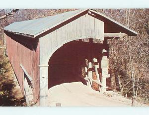 Unused Pre-1980 COVERED BRIDGE Monroe - Near Fort Wayne Indiana IN t8076