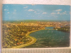 Postcard Aerial View Of Bayshore Boulevard Along Beautiful Tampa Bay, Tampa, FL