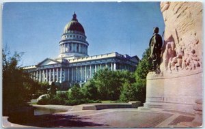 M-46644 Utah State Capitol and Mormon Battalion Monument Salt Lake City Utah