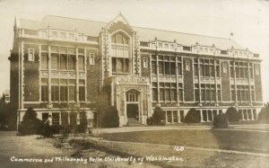 PC CPA US, WA, UNIVERSITY OF WASHINGTON 1936, REAL PHOTO POSTCARD (b6896)