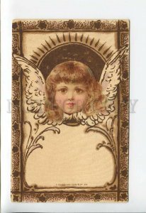 3176505 Winged ANGEL Art Nouveau Vintage Sockl Litho PC