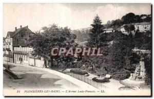 Old Postcard Plombieres les Bains the Avenue Louis Francois