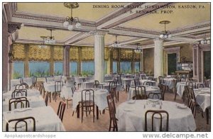Pennsylvania Easton Dining Room Hotel Huntington J B Renwick Prop