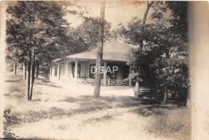 B90/ Chicago Illinois Il Real Photo RPPC Postcard 1909 Park Pavilion People