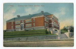 Postcard Atchison High School Atchison Kans. Kansas Standard View Card 