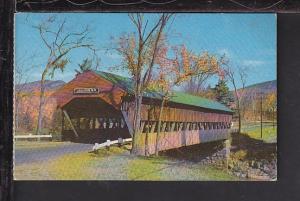 Jackson Covered Bridge,White Mountains,NH Postcard 