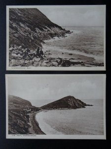 Dorset 2 x WORBARROW BAY & THE TOUT - Old Postcard