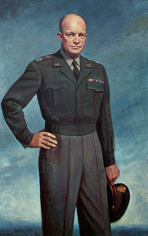 General Dwight D. Eisenhower. Portrait by Thomas E. Stephens