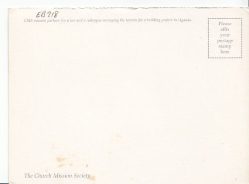 Church Mission Society Postcard - Building Project in Uganda  EB218 