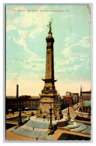 Soldiers and Sailors Monument Indianapolis Indiana IN 1910 DB Postcard J18