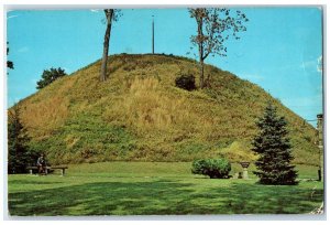 c1950's View Of Mammoth Mound Moundsville West Virginia WV Vintage Postcard