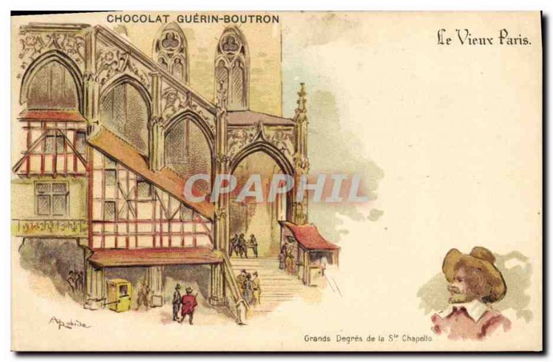Old Postcard Old Paris Chocolate Guerin Boutron Morocco Street Paris Great de...
