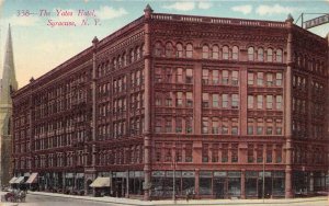 Syracuse New York 1911 Postcard The Yates Hotel 