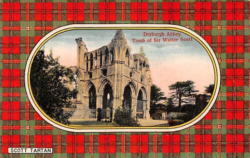 Dryburgh Abbey Tomb of Sir Walter Scott Scotland, UK Unused 