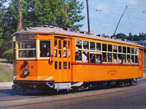 Trolly Train Railway Postcard Boston Elevated No 5734 Rail Car City Street View