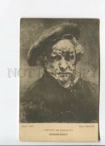 482337 Self-Portrait REMBRANDT Painter Vintage postcard GARNIER