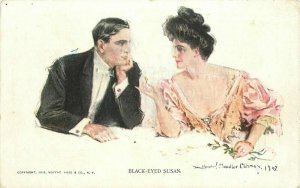 Artist impression Black Eyed Susan C-1910 Christy Artist Gross Postcard 21-3070