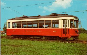 Trolley Car Midwest Old Settlers &Threshers Mt Pleasant Iowa Postcard PC555