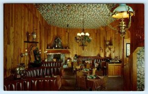 SAN FRANCISCO, California CA ~ OWL 'n TURTLE Restaurant Interior c1960s Postcard