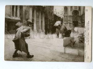 206935 Man & LION of St.Mark by DARIEN Vintage SALON 1913 PC