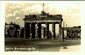 RPPC Brandenburg Gate Berlin Germany Postcard Soviets trying put pieces together