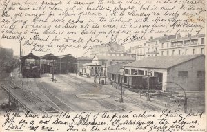 France 1904 Montpellier Gare interieure Train Station interior postcard C325