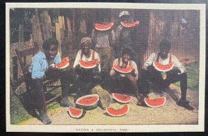 Mint USA Color Picture Postcard Black Americana Having A Delightful Time