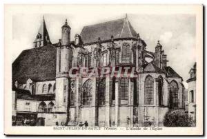 Saint Julien Sault Old Postcard the & # & # 39abside of 39eglise