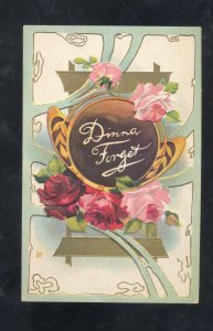 DON'T FORGET PINK INDIANAPOLIS INDIANA FRIENDSHIP FAVORS POSTCARD ADVERTISING