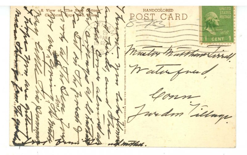 MA - Cape Cod, Chatham. The Rose Cottage