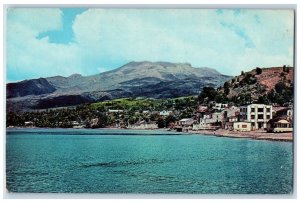 1968 River Scene St. Pierre Martinique Western Indies Posted Vintage Postcard 