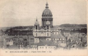C016 France, Boulogne Sur Mer L'Eglise Notre-Dame vintage postcard