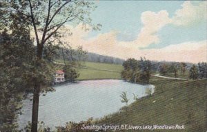 New York Saratoga Springs Lovers Lake In Woodlawn Park