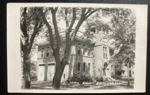 Mint USA Real Picture Postcard Town Hall Sheffield IL