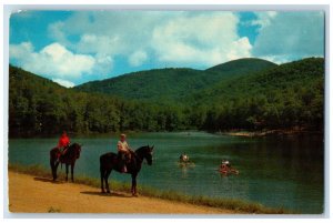 c1960's Beautiful Northeast Georgia Lake Winfield Scott Blairsville GA Postcard