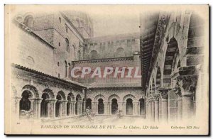 Old Postcard Basilica of Notre Dame du Puy The cloister