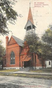 WAVERLY, IA Iowa   ST ANDREWS EPISCOPAL CHURCH   Bremer County  1907 Postcard