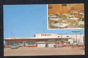 BOWMAN NORTH DAKOTA TOWN & COUNTRY CAFÉ GAS STATION ADVERTISING POSTCARD