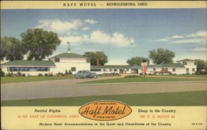 Reynoldsburg OH Haft Motel Route 40 Nice Linen Postcard