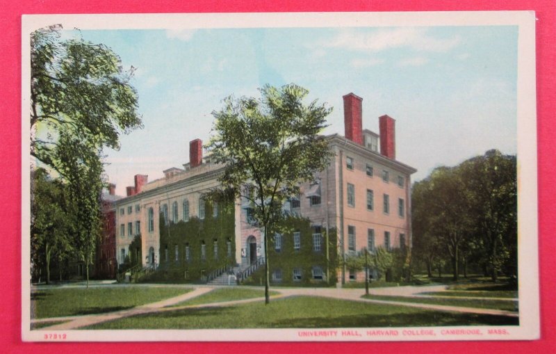 University Hall, Harvard College, Cambridge MA Postcard (#2738)